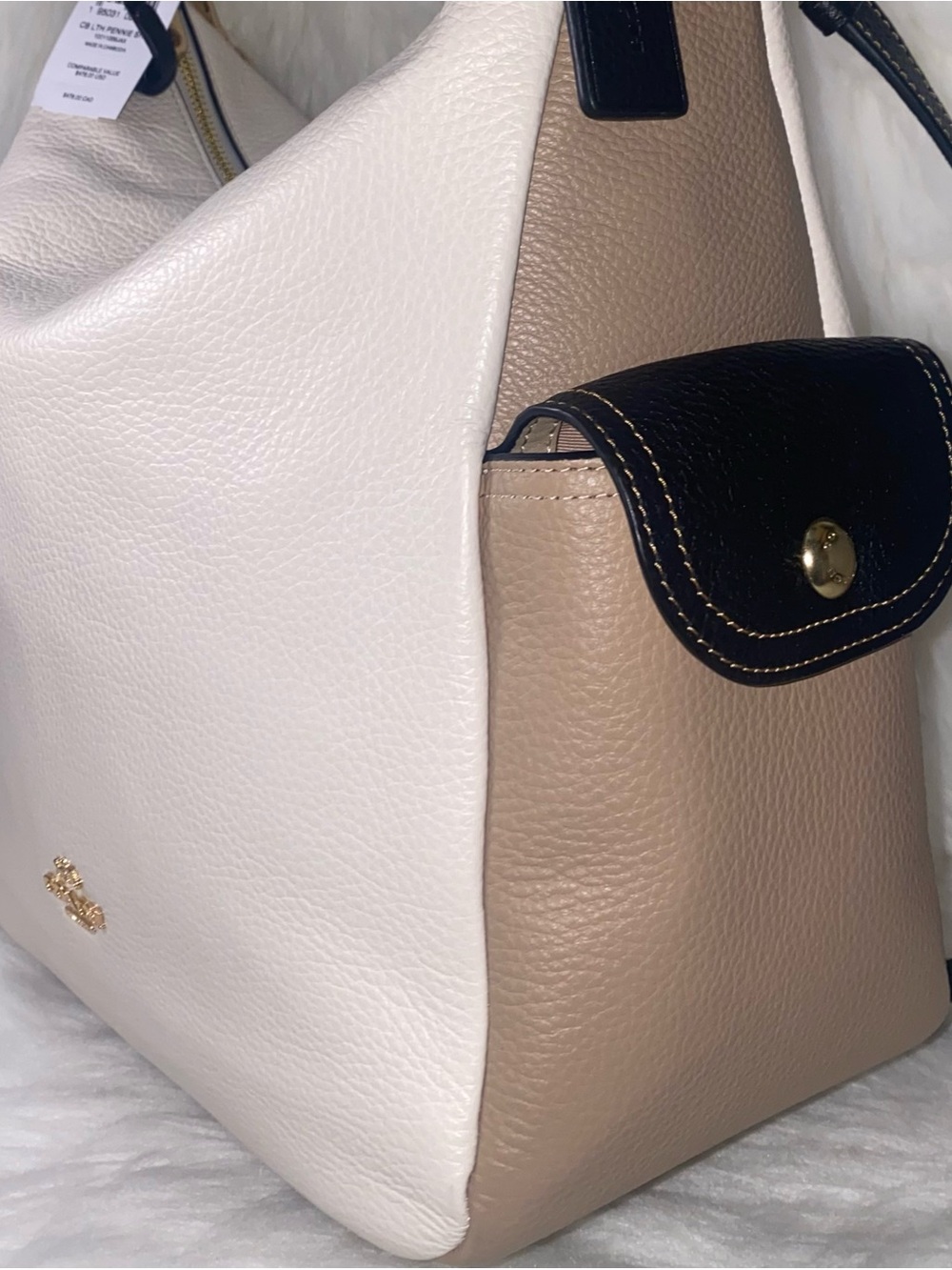 Coach leather purse Pennie Shoulder Bag In Colorblock New - Picture 8 of 14